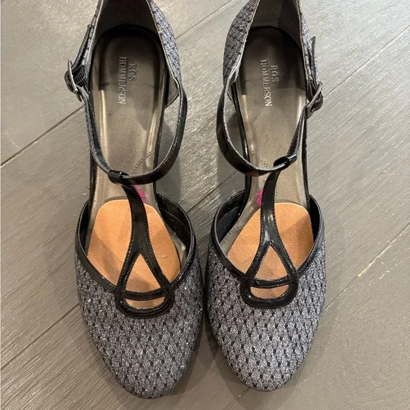 Ros Hommerson Black and Silver Heels - Picture 2 of 8